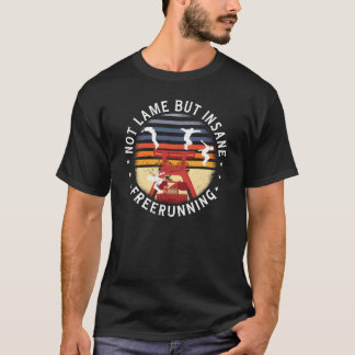 パルクール狂走のクライマー フリーランナー スポーツ着 Tシャツ