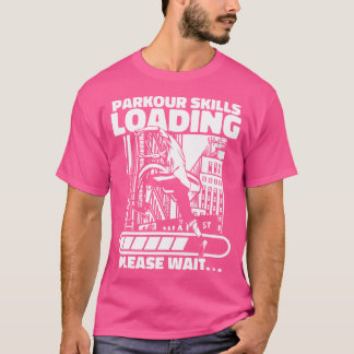 パルクール スキル ローディング 壁 走る トレーサー トレーニング P Tシャツ