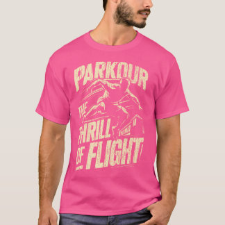 パルクール フライトのスリル パルクール Tシャツ