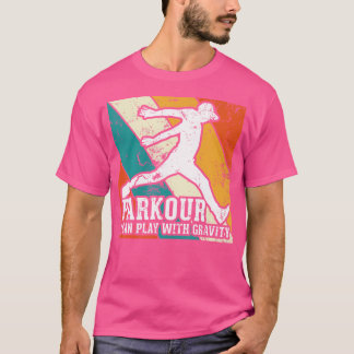 パルクール 重力と遊べる グラフィックヴィンテージ パ Tシャツ