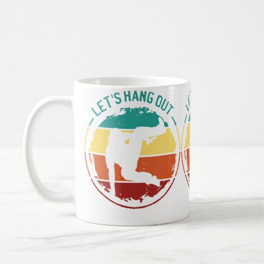 パルクール - Let's Hangout コーヒーマグカップ (左)