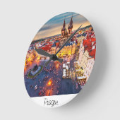 パルグ ラウンド壁時計 (傾斜)