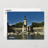 パルケエルレティロマドリード ポストカード (正面/裏面)