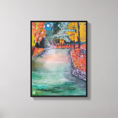 パルケデサンビセンテ絵を描ズバイアルフレッドキツネ キャンバスプリント (正面)