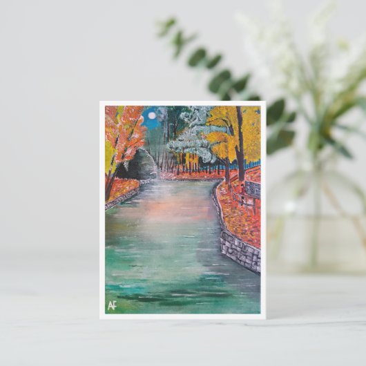 パルケデサンビセンテ絵を描ズバイアルフレッドキツネ ポストカード (スタンド正面)