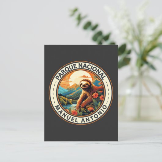 パルケナショナルマニュエルアントニオスロート旅行アート ポストカード (スタンド正面)