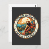 パルケナショナルマニュエルアントニオスロート旅行アート ポストカード (正面/裏面)