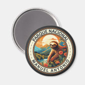 パルケナショナルマニュエルアントニオスロート旅行アート マグネット (正面/裏面)