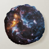 パルサーの中性子星の銀河系のイメージ ラウンドクッション (裏面)