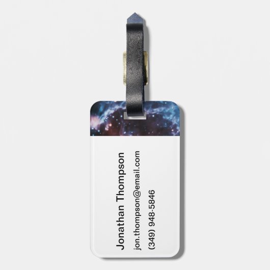 パルサーの中性子星の銀河系のイメージ ラゲッジタグ (裏面縦)