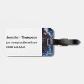 パルサーの中性子星の銀河系のイメージ ラゲッジタグ (裏面横)