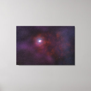 パルサー中性子星からの風。 キャンバスプリント