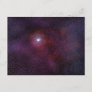 パルサー中性子星からの風。 ポストカード