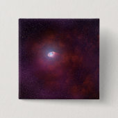 パルサー中性子星からの風。 缶バッジ (正面)