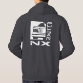 パルサーNXフード付きスウェットシャツ パーカ (裏面)
