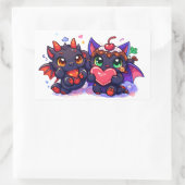 パルスパンキーのかわいいファンタジーステッカー 長方形シール (バッグ)