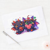 パルスパンキーのかわいいファンタジーステッカー 長方形シール (封筒)