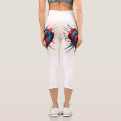 「パルスポップ・アートのカプリレギンス – すべてのステップでアート」 カプリレギンス (裏面)