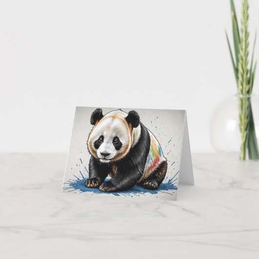 パルダコロナダシミ絵を描と サンキューカード (正面)