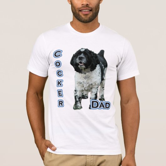 パルティコッカースパニエル犬パパ4 Tシャツ (正面)