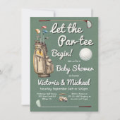 パルティーゴルフベビーシャワー招待状 招待状 (正面)
