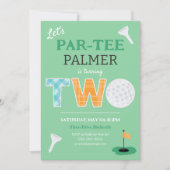 パルティーゴルフ2ndバースデーゴルフ 招待状 (正面)
