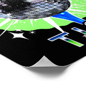 パルティータイムゴルおもしろいフ及びディスコパーティー ポスター (角)