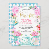 パルティーティーパーティー誕生日招待状 招待状 (正面/裏面)