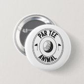 パルティー動物ゴルフおもしろいパパギフトゴルフ 缶バッジ (正面&裏面)