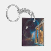 パルテノンアクロポリスギリシャミーツ宇宙 キーホルダー (正面左)