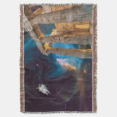 パルテノンアクロポリスギリシャミーツ宇宙 スローブランケット (正面縦)