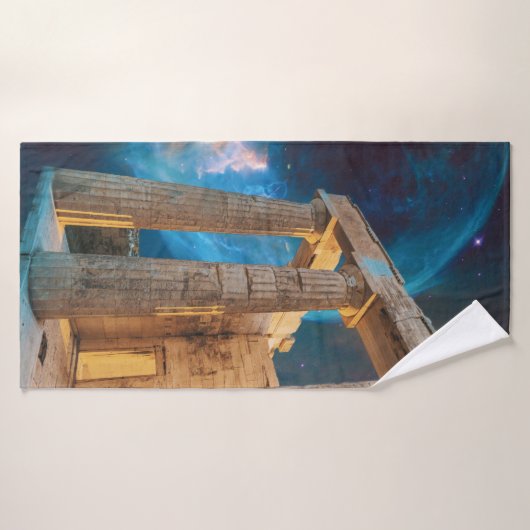 パルテノンアクロポリスギリシャミーツ宇宙 バスタオル (バスタオル)