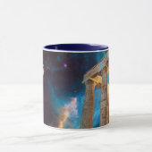 パルテノンアクロポリスギリシャミーツ宇宙 マグカップ (中央)