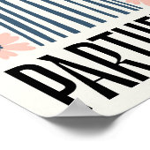 パルテノンアテネギリシャ抽象芸術旅行フローラアート ポスター (角)