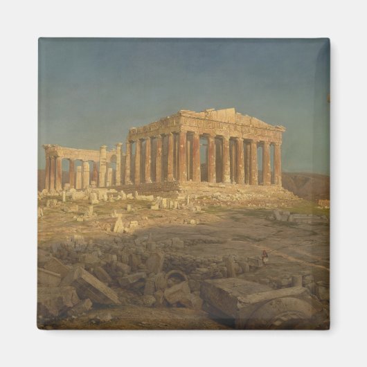 パルテノン神殿(古代ギリシャの寺院,アテネのランドマーク) マグネット (正面)