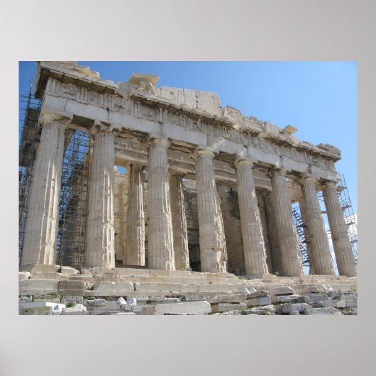 パルテノン神殿 – 紀元前5世紀 ポスター (正面)