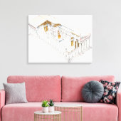 パルテノン・アテネ キャンバスプリント (インサイチュ (リビング))