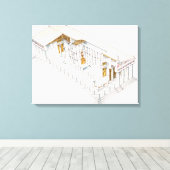 パルテノン・アテネ キャンバスプリント (インサイチュ (ウッドフロア))