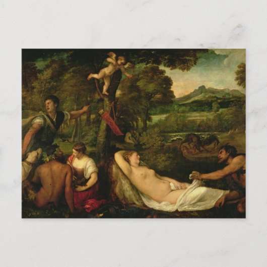 パルド金星または木星とアンティープ ポストカード (正面)