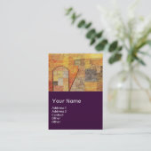 パルナッソス/抽象芸術，紫 名刺 (スタンド正面)