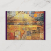 パルナッソス/抽象芸術，紫 名刺 (裏面)