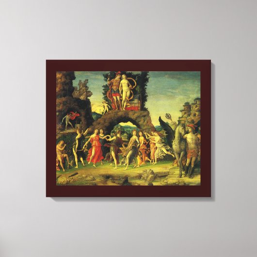 パルナッソス、火星とビーナスby Andrea Mantegna キャンバスプリント (正面)