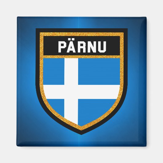 パルヌ国旗 マグネット (正面)