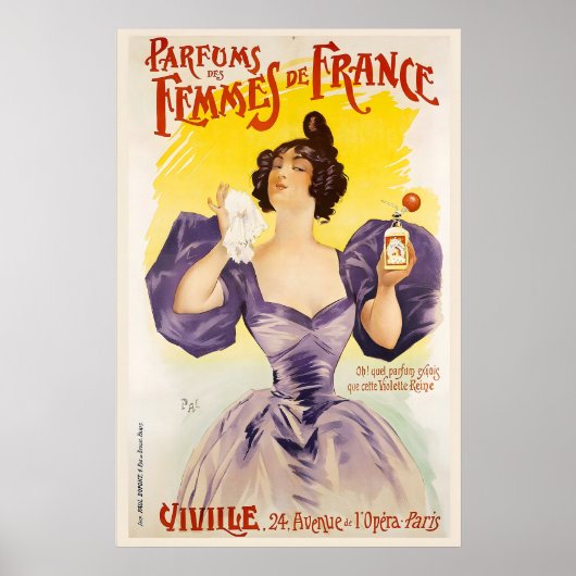 パルファン香水広告 Des Femmes de Franceby Jean ポスター (正面)