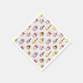 パルフムボトルパターン スタンダードカクテルナプキン (角)