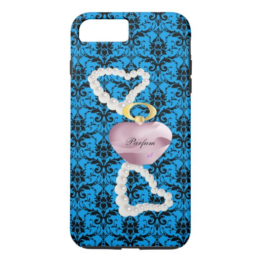 パルフム&パールターコイズダマスクiPhone 7Plusケース Case-Mate iPhoneケース (裏面)