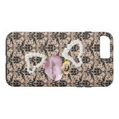 パルフム&パールTaupe Damask iPhone7Plusタフケース Case-Mate iPhoneケース (裏面(横))