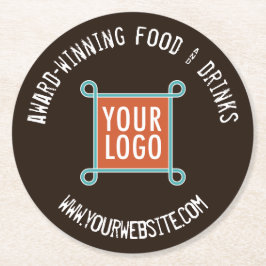 パルプボーカスタムドバーコースターバルク会社のロゴ ラウンドペーパーコースター