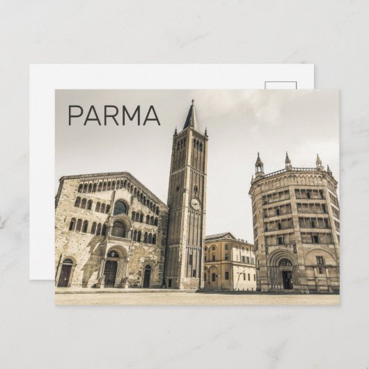 パルマエミリアロマーニャピアッツァデルドゥオモイタリア シーズンポストカード (正面/裏面)