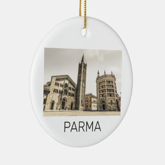 パルマエミリアロマーニャピアッツァデルドゥオモイタリア セラミックオーナメント (右)